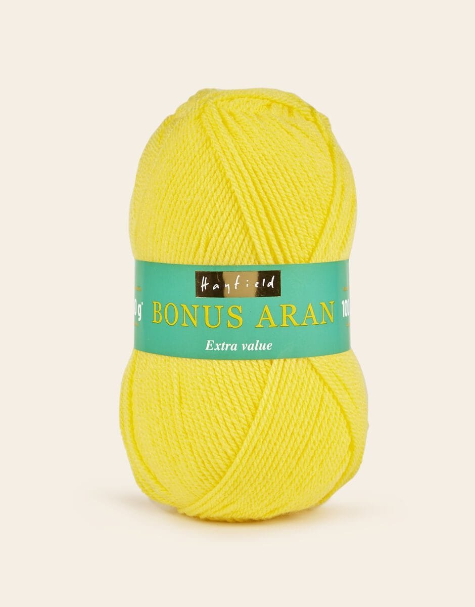 Hayfield Bonus Aran 100g – Bright Lemon