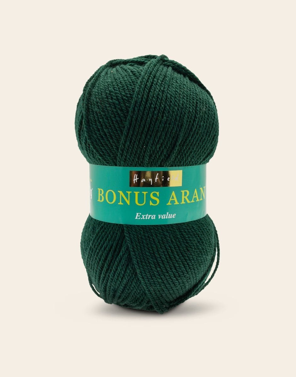 Hayfield Bonus Aran 100g – Bottle Green