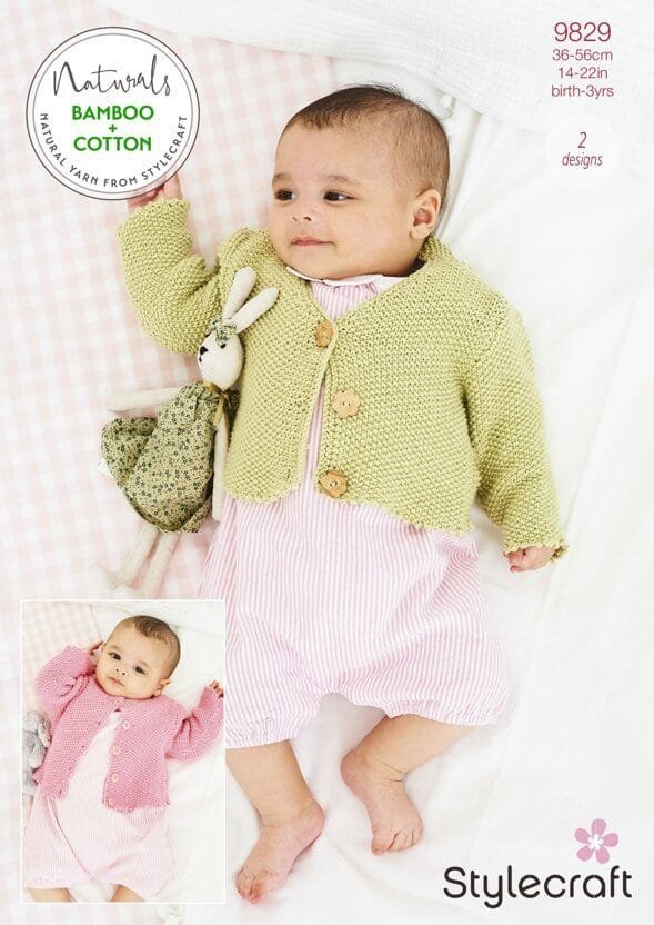 Stylecraft Cardigans Knitting Pattern Leaflet 9829