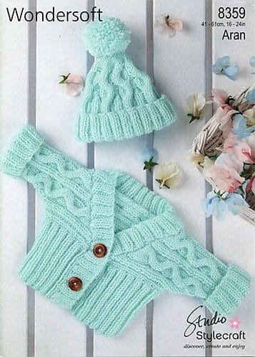 Stylecraft Sweater, Cardigan, Hat, Beanie & Toque Knitting Pattern Leaflet 8359