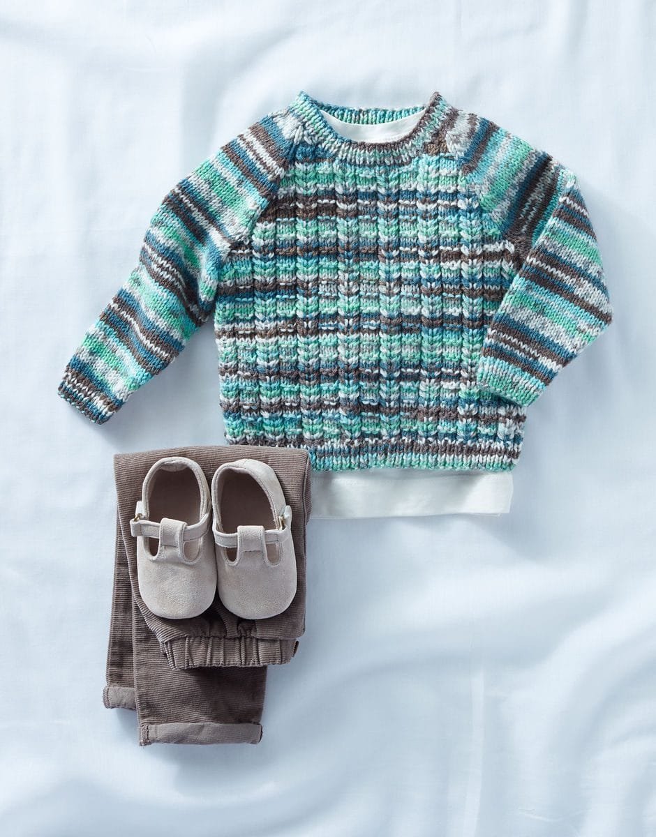 Sirdar Snuggly Baby Round Neck Sweater Knitting Pattern Leaflet 5292