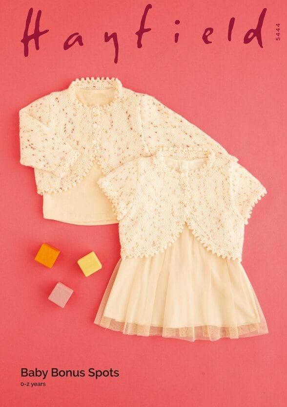 Hayfield Set of Bolero’s Knitting Pattern Leaflet 5444