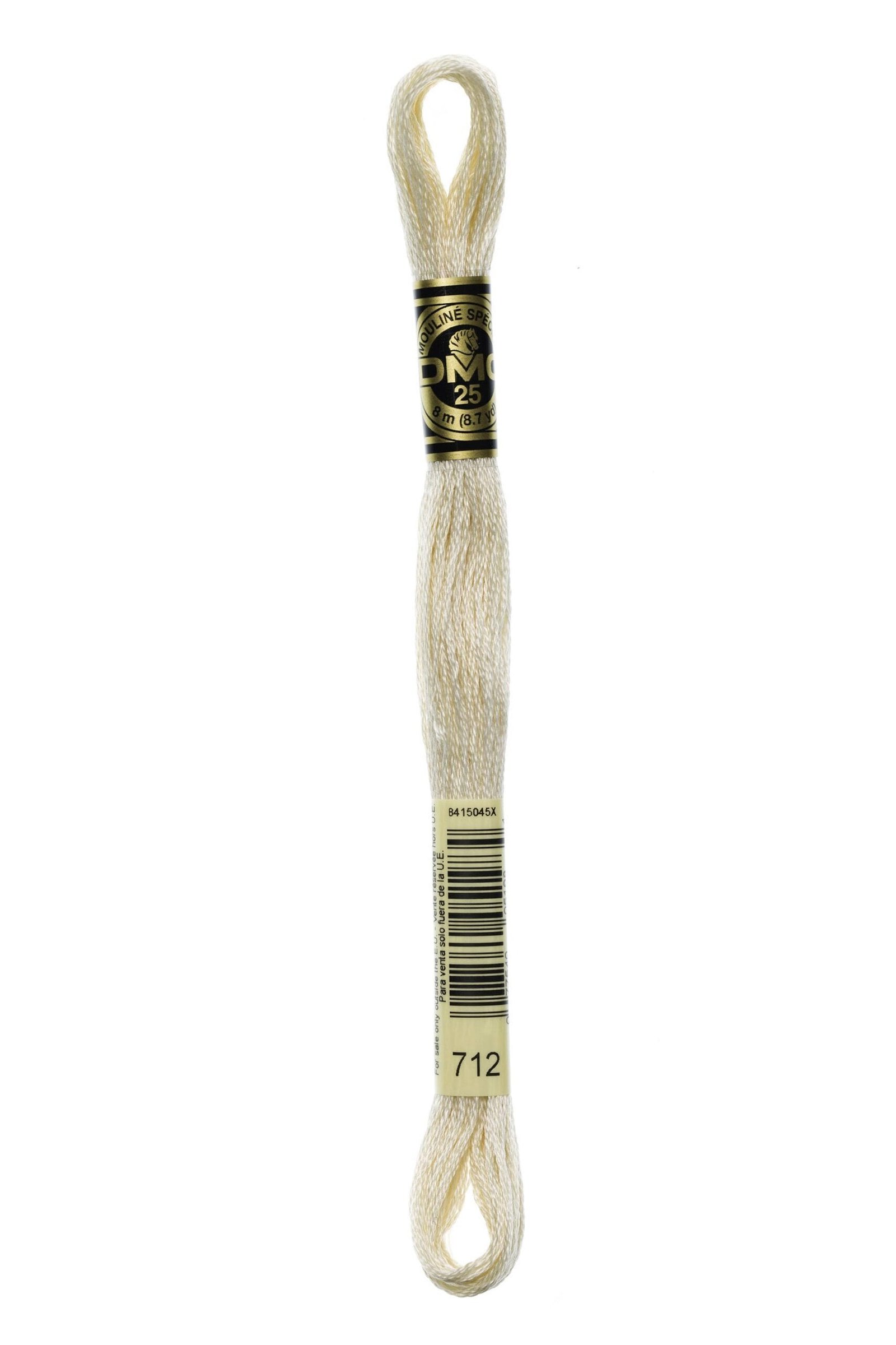 DMC Mouliné Special Cotton Thread 712 Cream 6 DMC Mouliné Special Cotton Thread 712 Cream