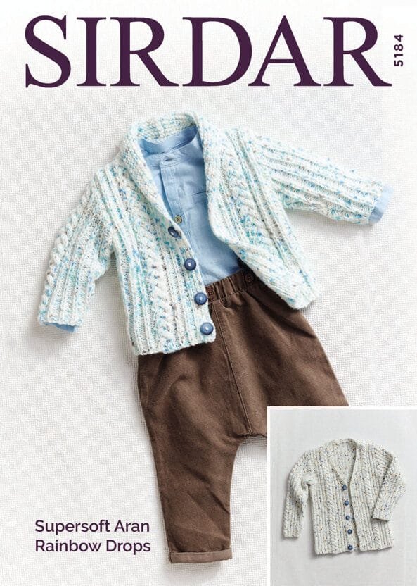 Sirdar Snuggly Cardigans Knitting Pattern Leaflet 5184