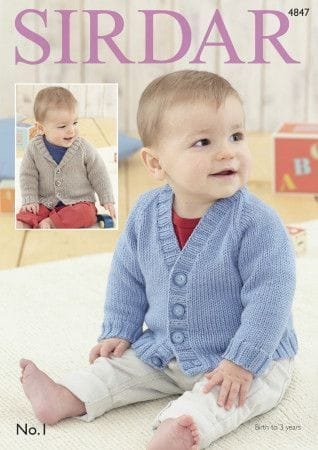 Sirdar Snuggly Cardigans Knitting Pattern Leaflet 4847