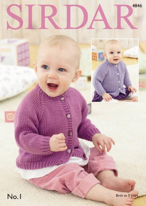 Sirdar Snuggly Cardigans Knitting Pattern Leaflet 4846