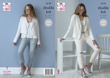 King Cole Jackets Knitting Pattern Leaflet 5119
