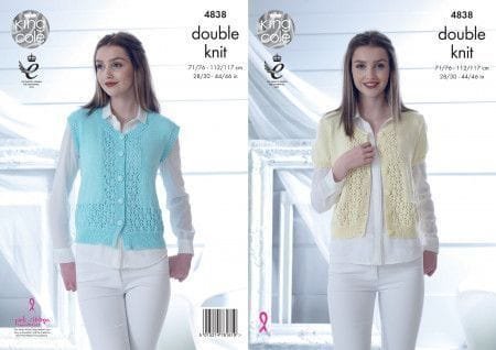 King Cole Tops Knitting Pattern Leaflet 4838