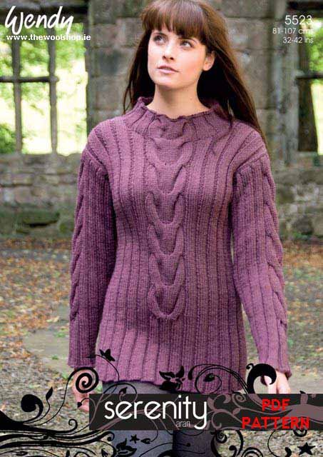 Wendy Sweater and Tunic Knitting Pattern Leaflet 5523