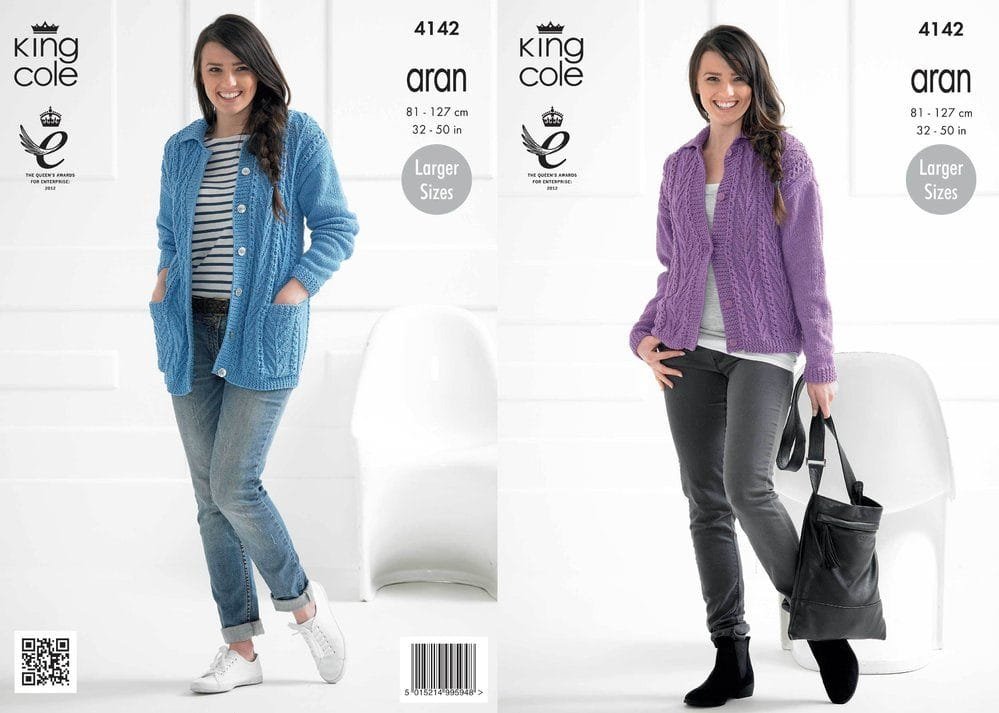 King Cole Jackets Knitting Pattern Leaflet 4142