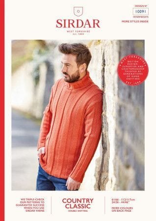 Sirdar Sweater Knitting Pattern Leaflet 10091