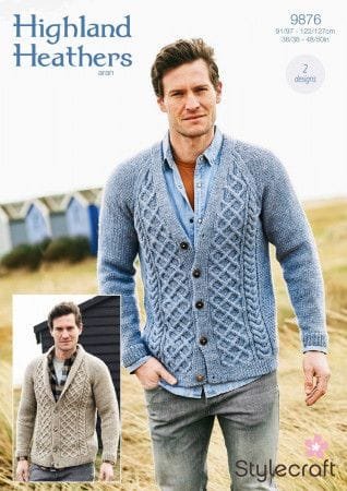 Stylecraft Cardigans Knitting Pattern Leaflet 9876