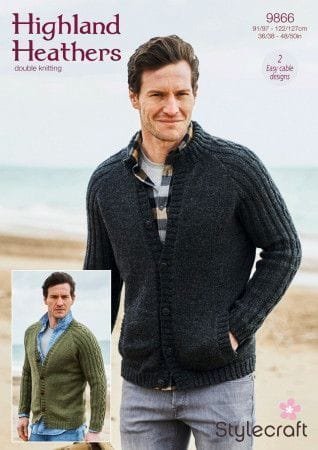 Stylecraft Cardigans Knitting Pattern Leaflet 9866
