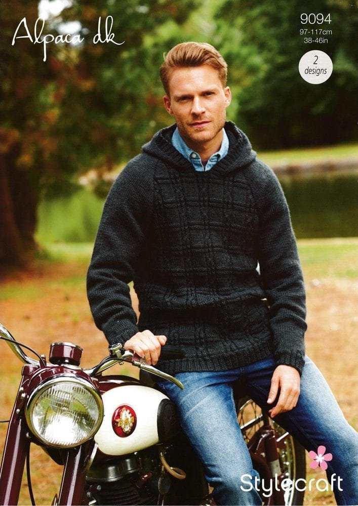 Stylecraft Sweater and Hoodie Knitting Pattern Leaflet 9094