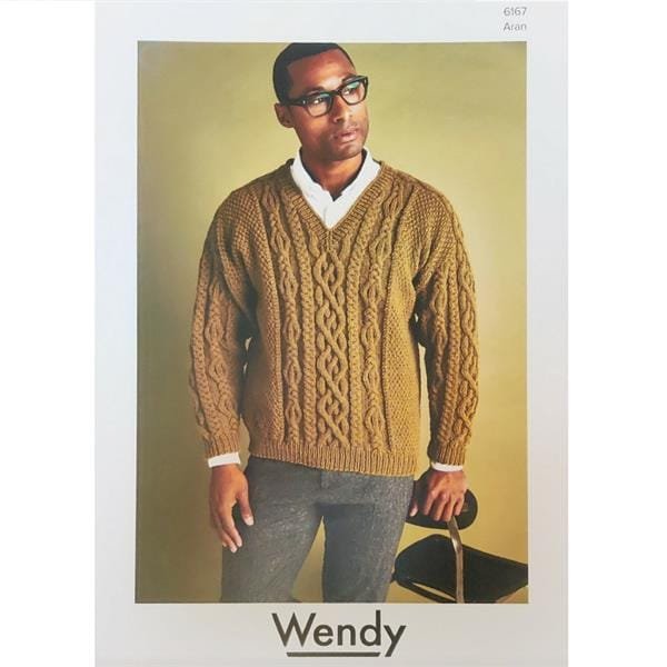 Wendy V-Neck Sweater Knitting Pattern Leaflet 6167