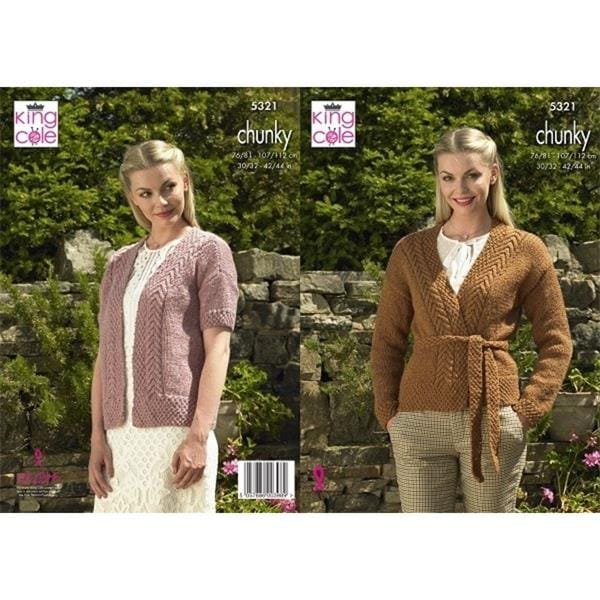 King Cole Cardigans Knitting Pattern Leaflet 5321