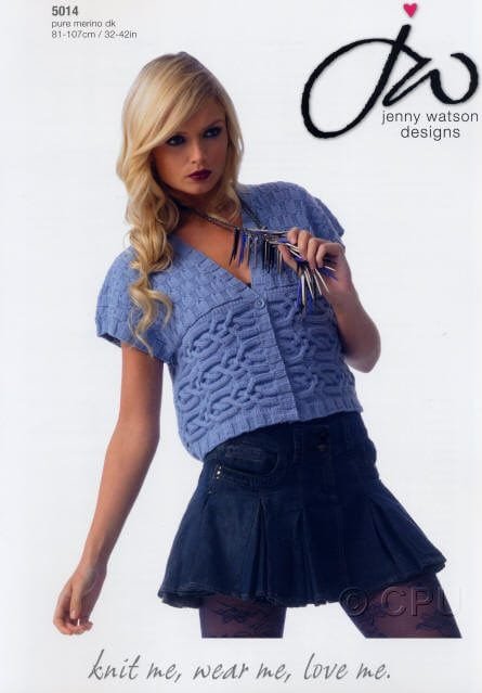 Jenny Watson Waistcoat Knitting Pattern Leaflet 5014