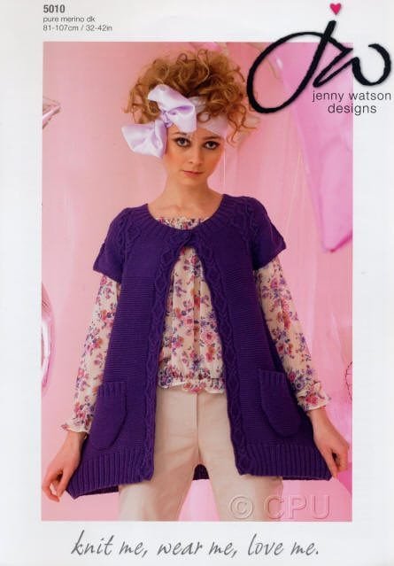 Jenny Watson Jacket Knitting Pattern Leaflet 5010