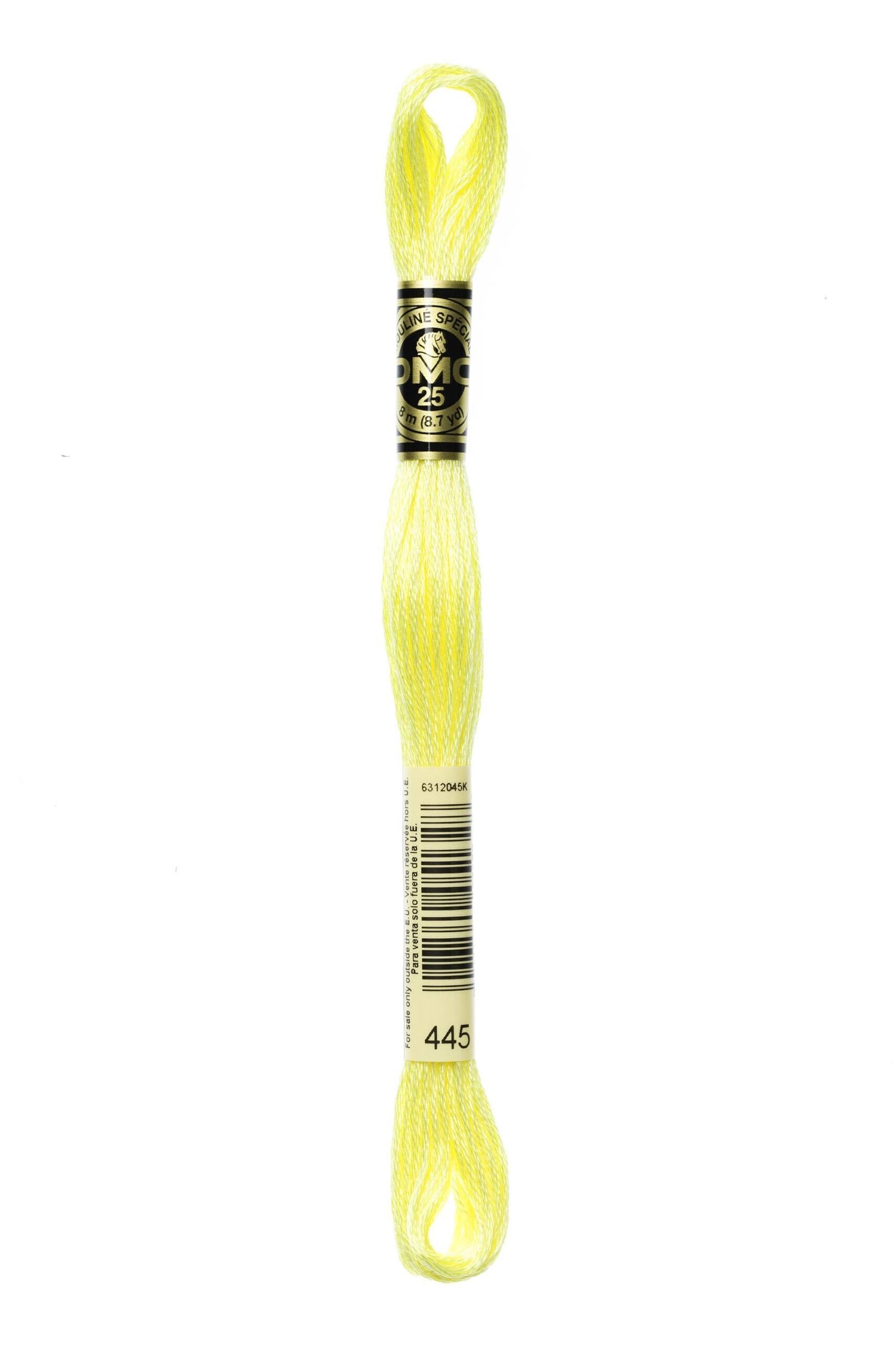 DMC Mouliné Special Cotton Thread 445 Light Lemon