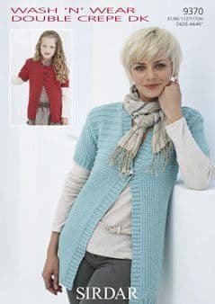 Sirdar Cardigan Knitting Pattern Leaflet 9370