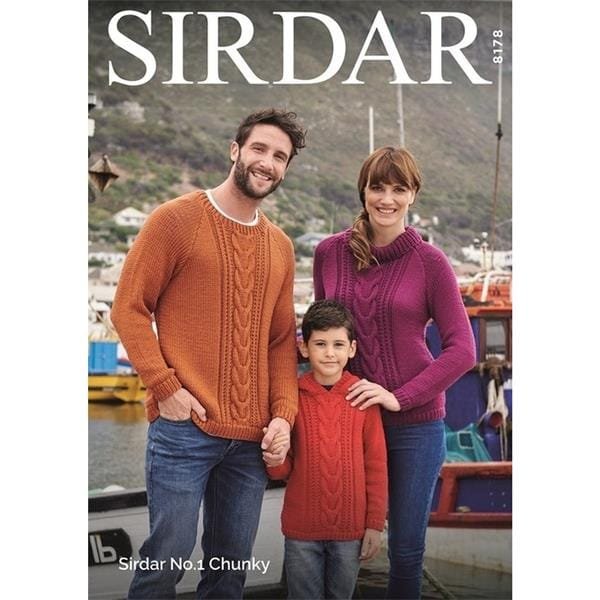Sirdar Sweater Knitting Pattern Leaflet 8178