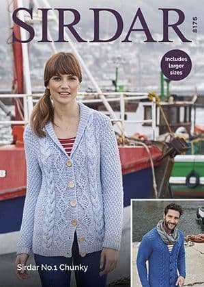 Sirdar Cardigan Knitting Pattern Leaflet 8176