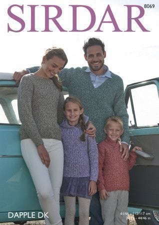 Sirdar Sweater Knitting Pattern Leaflet 8069