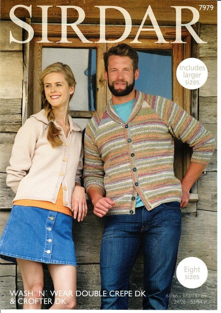 Sirdar Cardigan Knitting Pattern Leaflet 7979