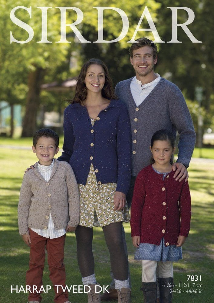 Sirdar Cardigans Knitting Pattern Leaflet 7831