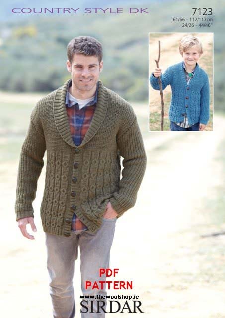 Sirdar Cardigans Knitting Pattern Leaflet 7123
