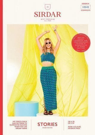 Sirdar Top and Skirt Knitting Pattern Leaflet 10542