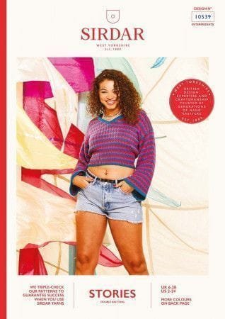Sirdar Sweater Knitting Pattern Leaflet 10539