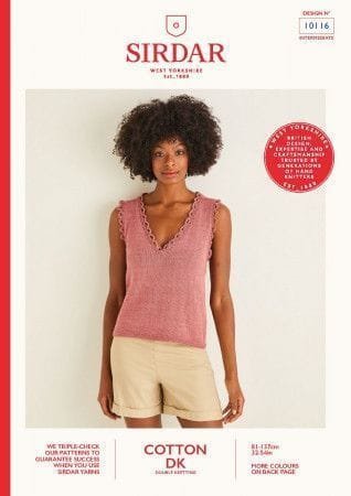 Sirdar Vest Knitting Pattern Leaflet 10113