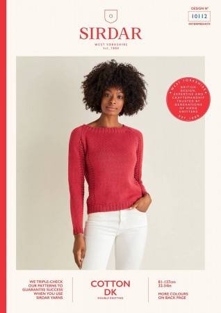 Sirdar Sweater Knitting Pattern Leaflet 10112