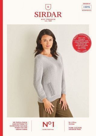 Sirdar Sweater Knitting Pattern Leaflet 10095
