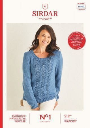 Sirdar Sweater Knitting Pattern Leaflet 10093
