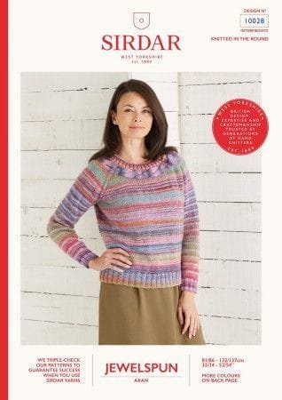 Sirdar Sweater Knitting Pattern Leaflet 10028