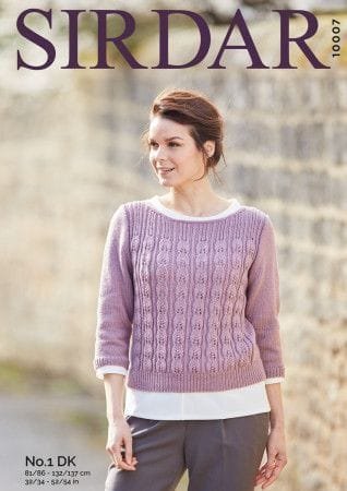 Sirdar Sweater Knitting Pattern Leaflet 10007