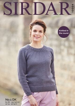 Sirdar Sweater Knitting Pattern Leaflet 10004