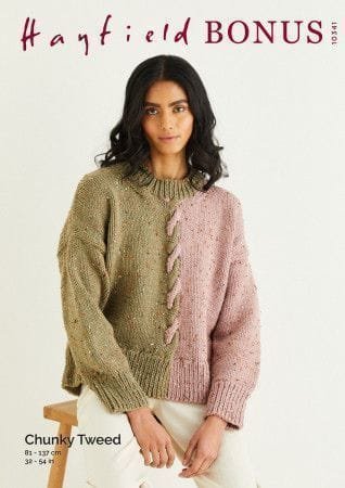 Hayfield Sweater Knitting Pattern Leaflet 10341