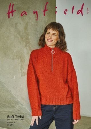 Hayfield Sweater Knitting Pattern Leaflet 10335