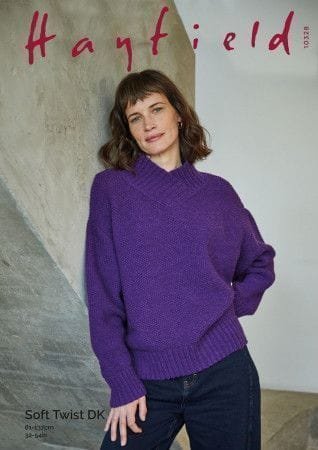 Hayfield Sweater Knitting Pattern Leaflet 10328