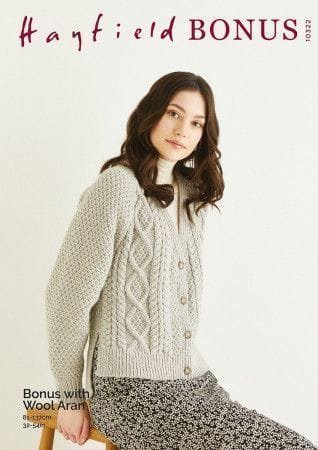 Hayfield Cardigan Knitting Pattern Leaflet 10322