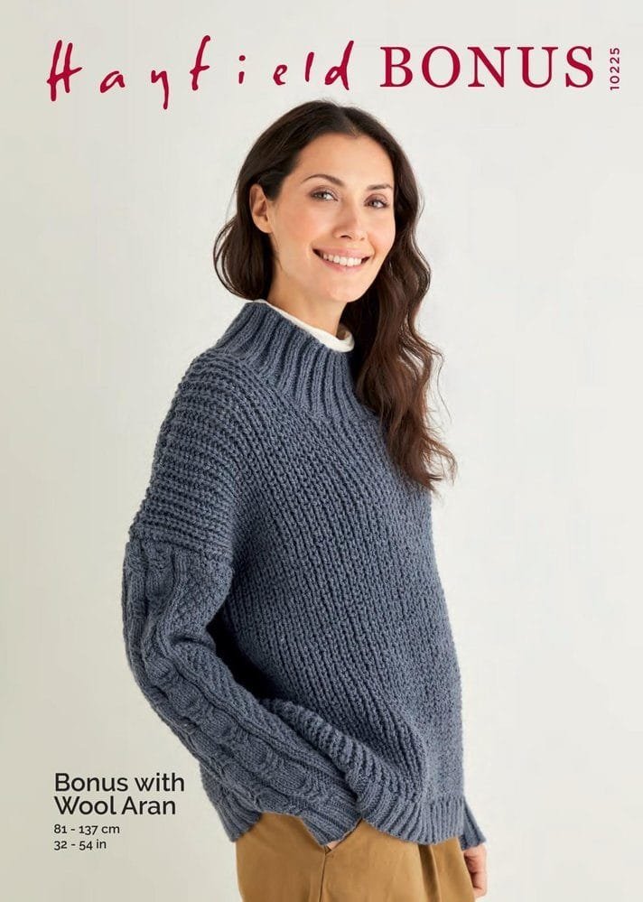 Hayfield Sweater Knitting Pattern Leaflet 10225