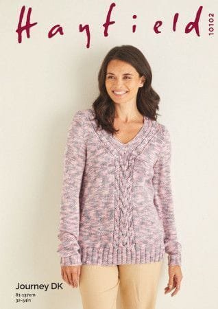 Hayfield Sweater Knitting Pattern Leaflet 10102