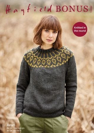 Hayfield Sweater Knitting Pattern Leaflet 10082