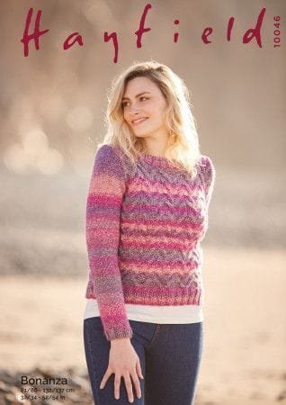 Hayfield Sweater Knitting Pattern Leaflet 10046