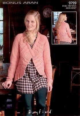 Hayfield Bolero, Cardigan & Jacket Knitting Pattern Leaflet 9799