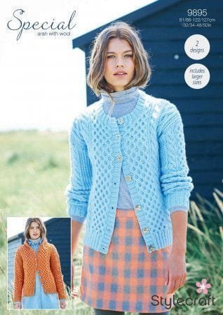 Stylecraft Cardigans Knitting Pattern Leaflet 9895
