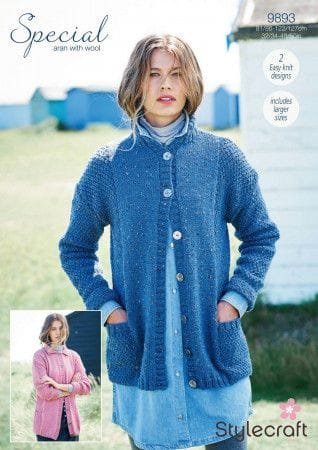 Stylecraft Cardigans Knitting Pattern Leaflet 9893